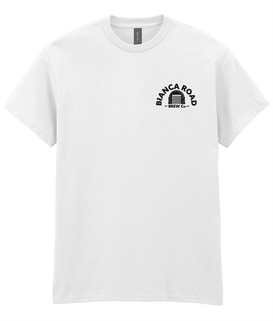 Bianca Road Logo Tee White/Black Print